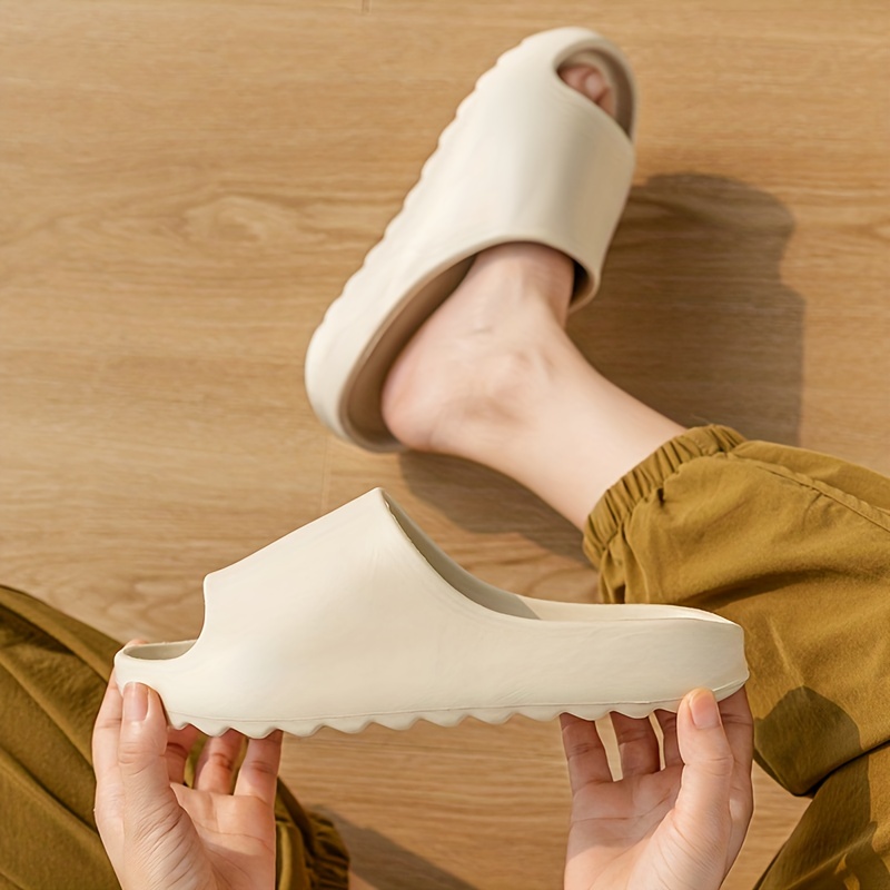 mens cloud slides casual non slip slippers open toe eva shoes for indoor outdoor beach shower spring and summer details 7