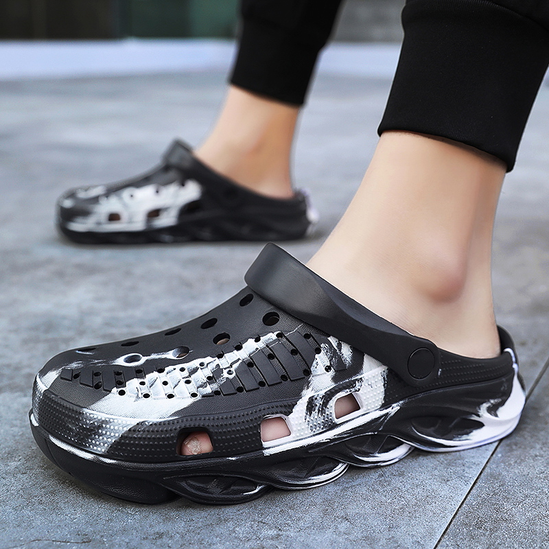 mens eva clogs slip on closed toe sandals soft sole walking shoes outdoor garden shoe beach sandals details 1
